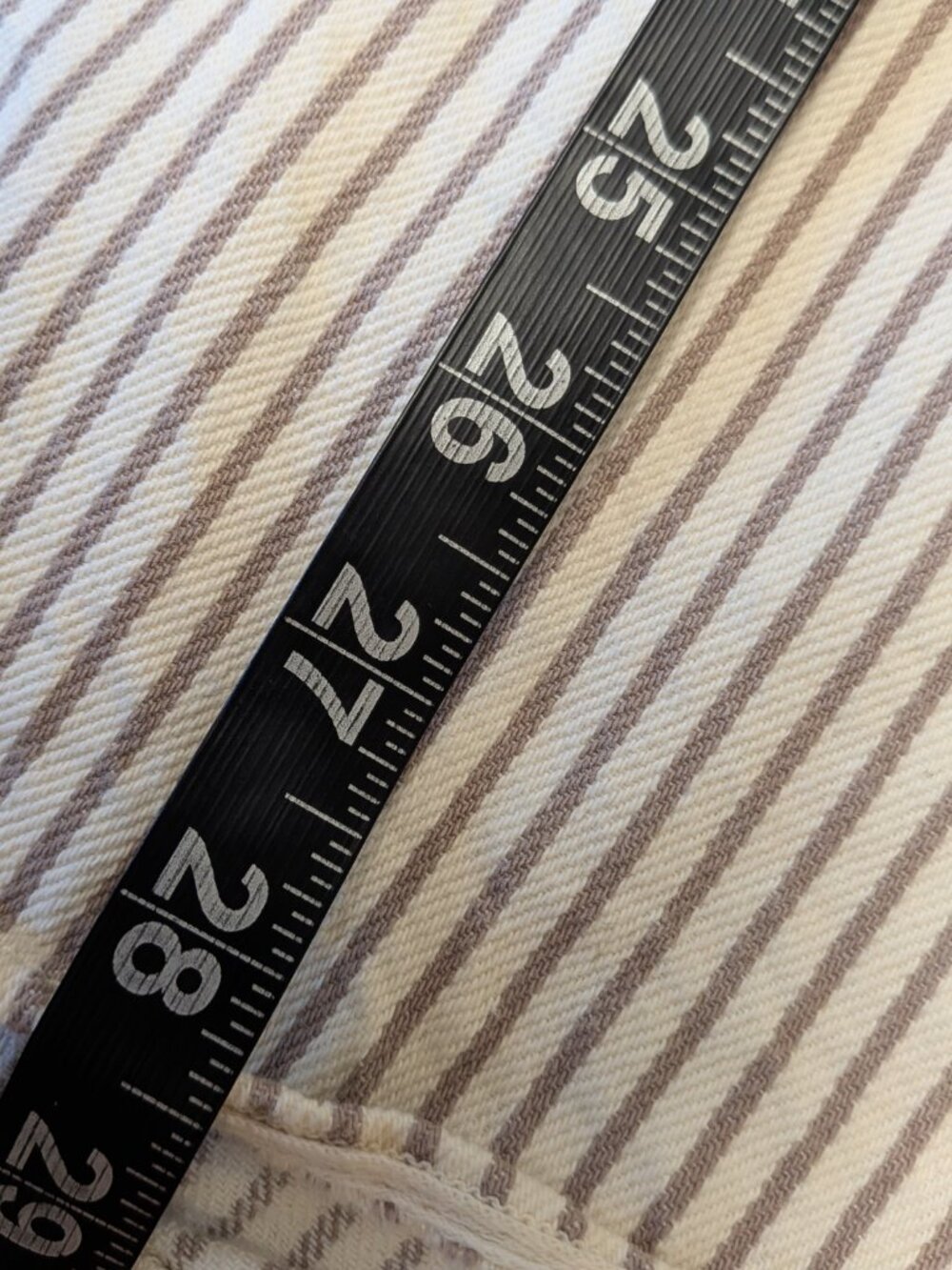 Stan Ray Khaki Hickory Stripe Painters Pop Over Shirt Boxy Utility Workwear XL - Picture 7 of 7
